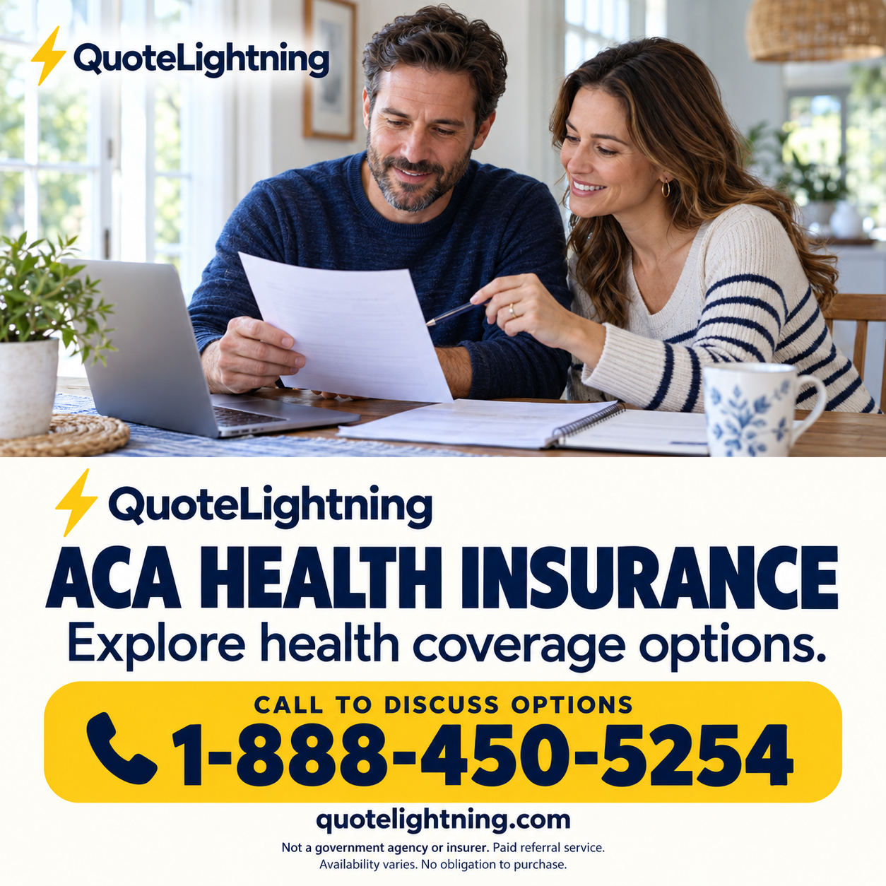 QuoteLightning Affordable Care Act (ACA) Health Insurance — call 1-888-450-5254